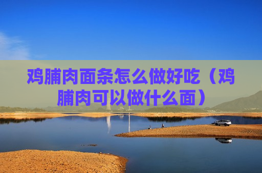 鸡脯肉面条怎么做好吃（鸡脯肉可以做什么面）