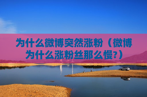 为什么微博突然涨粉（微博为什么涨粉丝那么慢?）