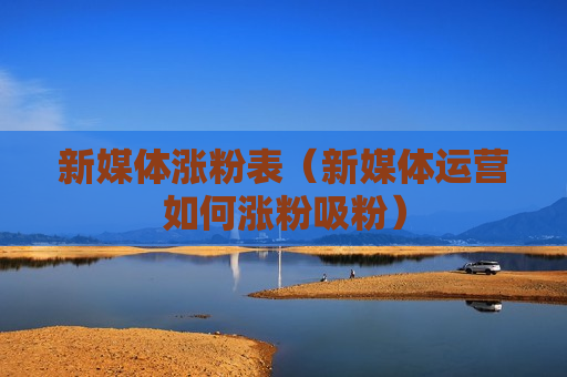 新媒体涨粉表（新媒体运营如何涨粉吸粉）