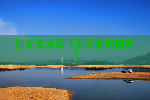 涨粉无水印（涨粉如何赚钱）
