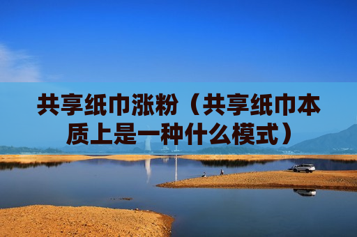 共享纸巾涨粉（共享纸巾本质上是一种什么模式）