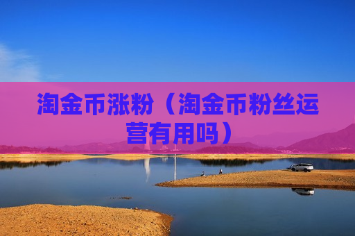 淘金币涨粉（淘金币粉丝运营有用吗）