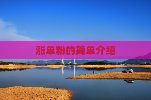 涨单粉的简单介绍