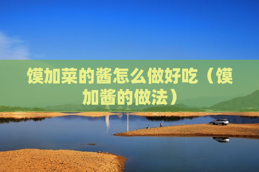 馍加菜的酱怎么做好吃（馍加酱的做法）