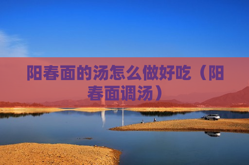 阳春面的汤怎么做好吃（阳春面调汤）
