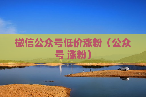 微信公众号低价涨粉（公众号 涨粉）