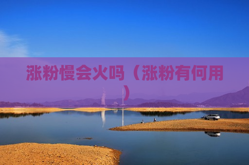 涨粉慢会火吗（涨粉有何用）