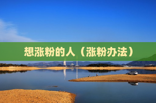 想涨粉的人（涨粉办法）