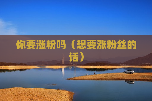 你要涨粉吗（想要涨粉丝的话）