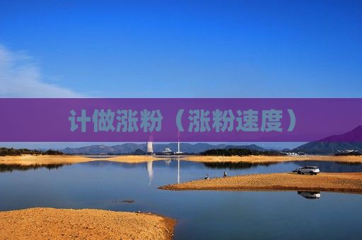 计做涨粉（涨粉速度）