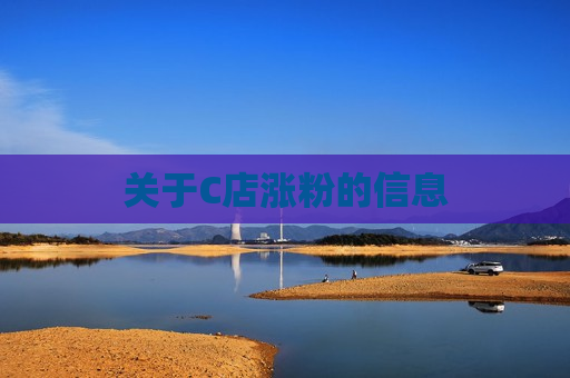 关于C店涨粉的信息