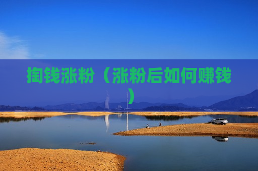 掏钱涨粉（涨粉后如何赚钱）