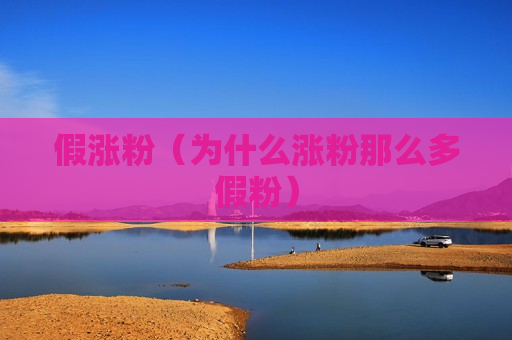 假涨粉（为什么涨粉那么多假粉）