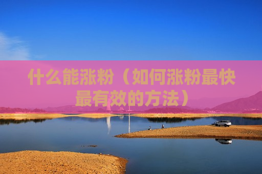 什么能涨粉（如何涨粉最快最有效的方法）
