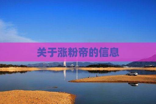 关于涨粉帝的信息