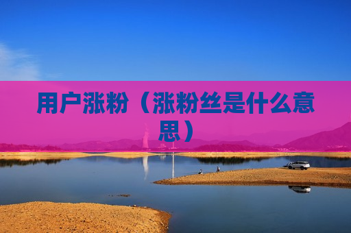 用户涨粉（涨粉丝是什么意思）