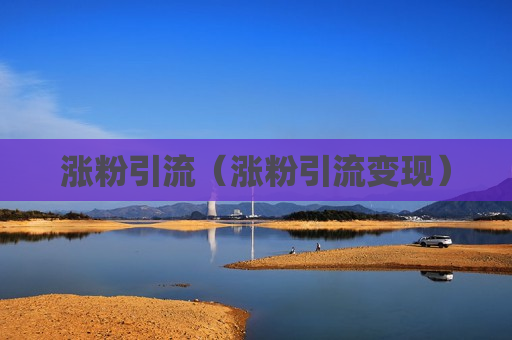 涨粉引流（涨粉引流变现）