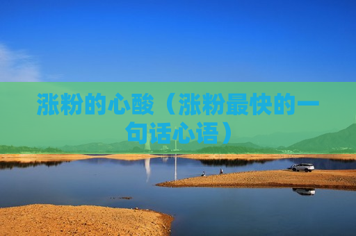 涨粉的心酸（涨粉最快的一句话心语）