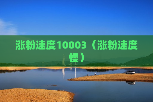 涨粉速度10003（涨粉速度慢）