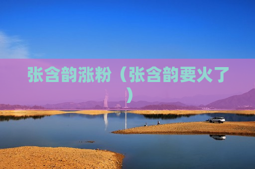 张含韵涨粉（张含韵要火了）