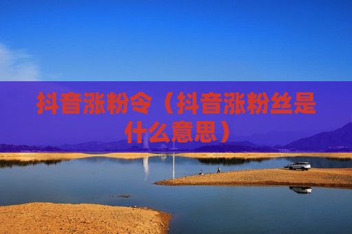 抖音涨粉令（抖音涨粉丝是什么意思）