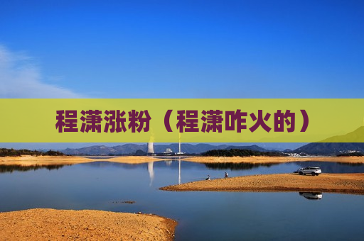 程潇涨粉（程潇咋火的）