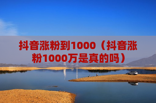 抖音涨粉到1000（抖音涨粉1000万是真的吗）