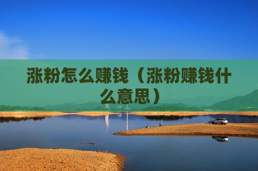 涨粉怎么赚钱（涨粉赚钱什么意思）