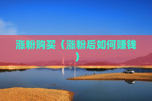 涨粉购买（涨粉后如何赚钱）