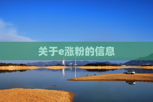 关于e涨粉的信息
