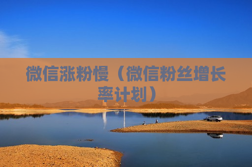 微信涨粉慢（微信粉丝增长率计划）