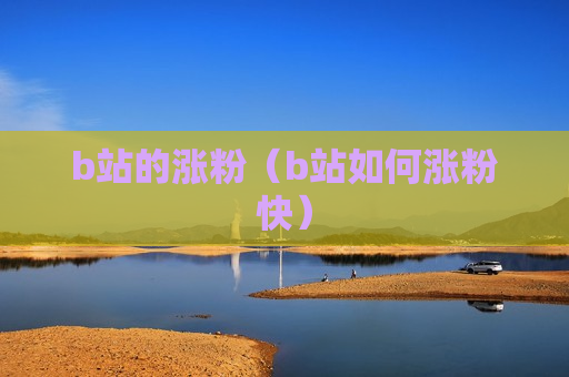 b站的涨粉（b站如何涨粉快）