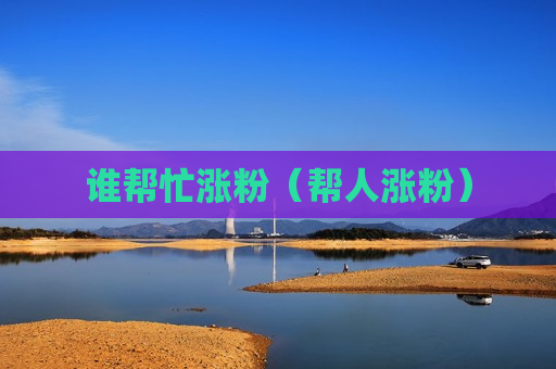谁帮忙涨粉（帮人涨粉）