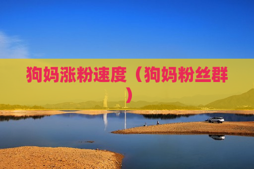 狗妈涨粉速度（狗妈粉丝群）