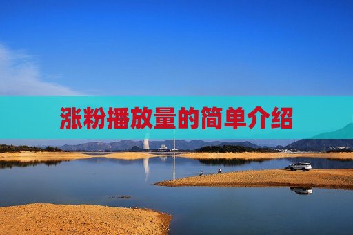 涨粉播放量的简单介绍