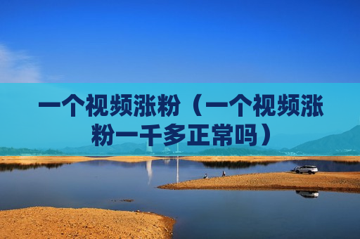 一个视频涨粉（一个视频涨粉一千多正常吗）