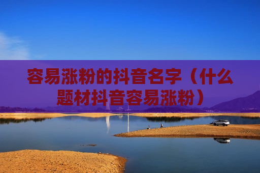 容易涨粉的抖音名字（什么题材抖音容易涨粉）