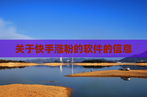 关于快手涨粉的软件的信息