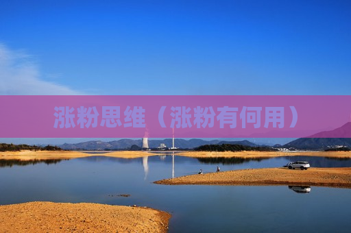 涨粉思维（涨粉有何用）