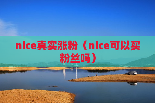 nice真实涨粉（nice可以买粉丝吗）