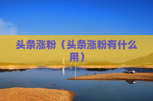 头条涨粉（头条涨粉有什么用）