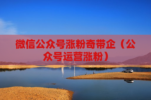 微信公众号涨粉奇带企（公众号运营涨粉）