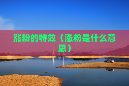 涨粉的特效（涨粉是什么意思）