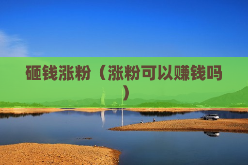 砸钱涨粉（涨粉可以赚钱吗）