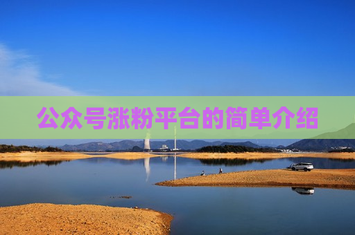 公众号涨粉平台的简单介绍