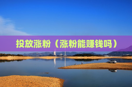 投放涨粉（涨粉能赚钱吗）
