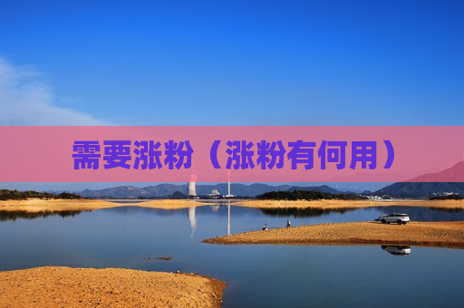 需要涨粉（涨粉有何用）