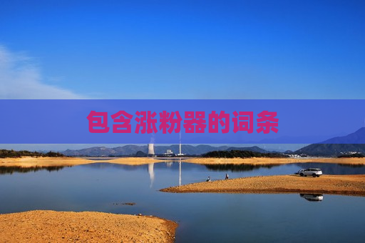 包含涨粉器的词条