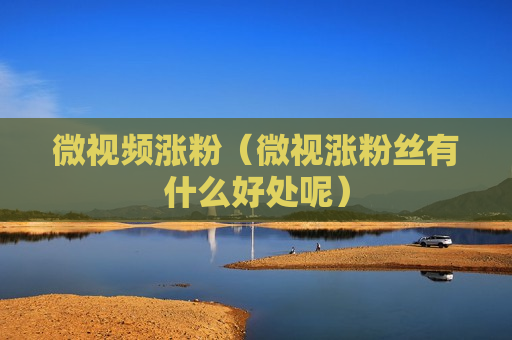 微视频涨粉（微视涨粉丝有什么好处呢）
