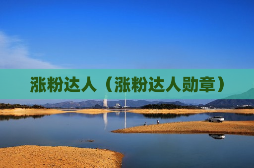 涨粉达人（涨粉达人勋章）